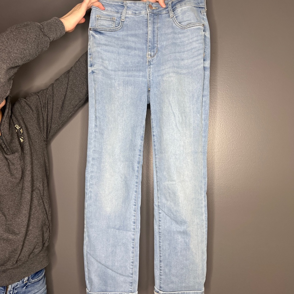 Nine West Blue Straight Leg Jeans